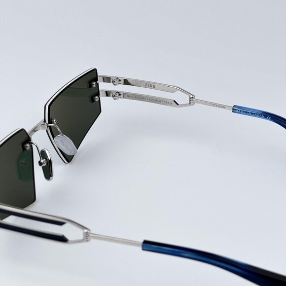 Balmain FIXE BPS-123E-54 Women BRAND NEW Sunglasses Titanium Silver Blue Mirror - Picture 8 of 12